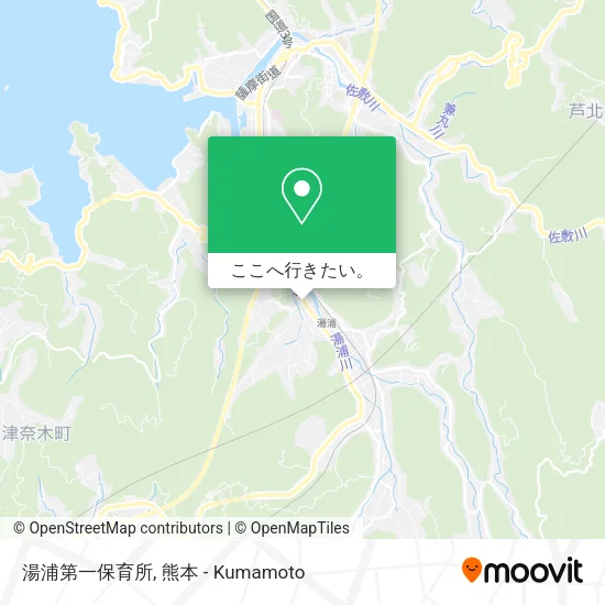 湯浦第一保育所地図