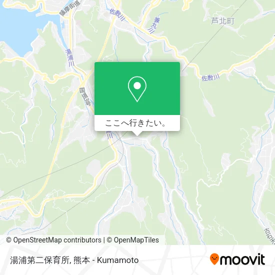 湯浦第二保育所地図