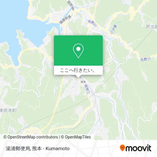 湯浦郵便局地図