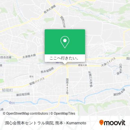 潤心会熊本セントラル病院地図
