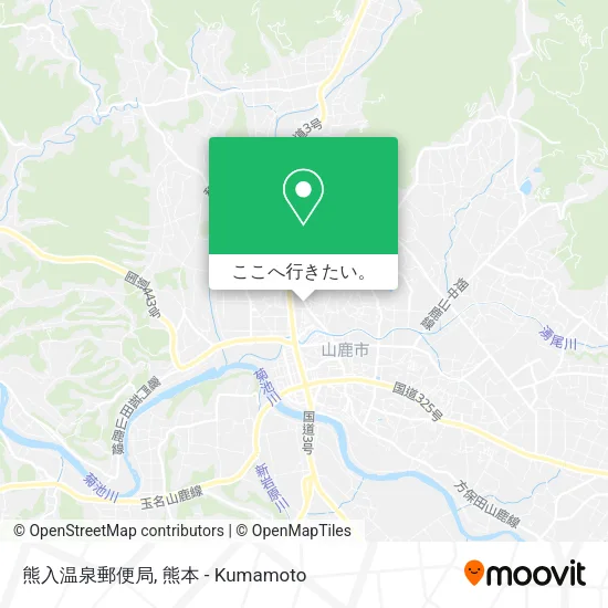 熊入温泉郵便局地図