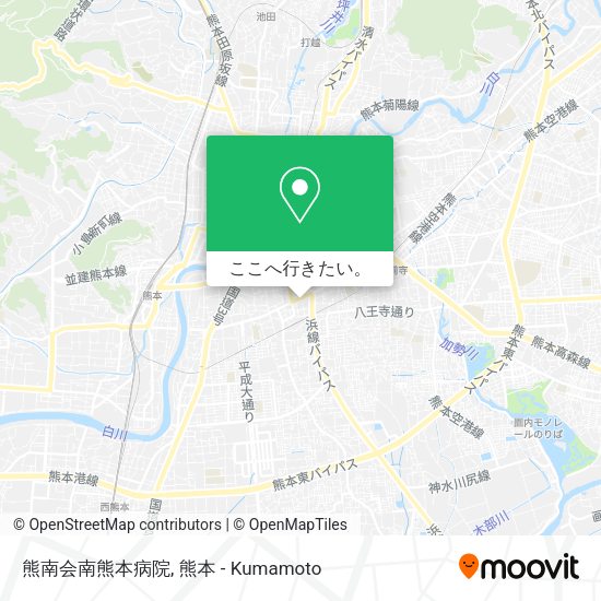 熊南会南熊本病院地図