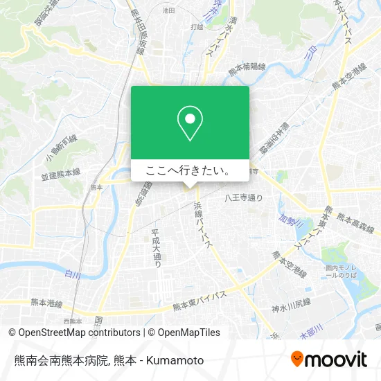 熊南会南熊本病院地図