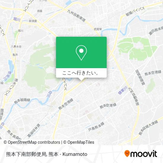 熊本下南部郵便局地図