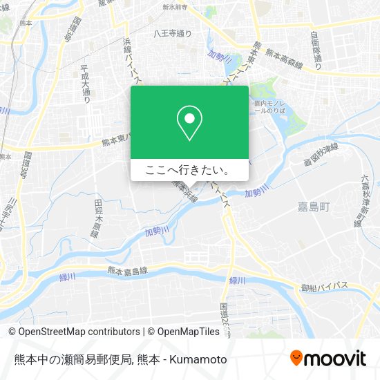 熊本中の瀬簡易郵便局地図