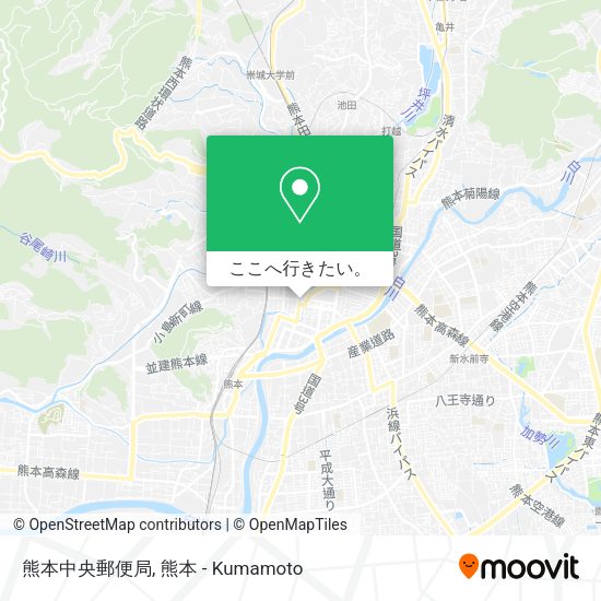 熊本中央郵便局地図
