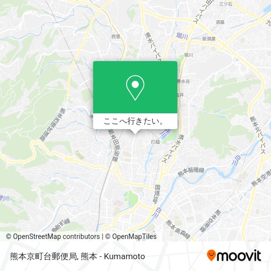 熊本京町台郵便局地図