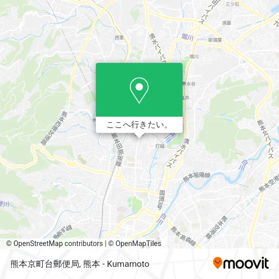 熊本京町台郵便局地図
