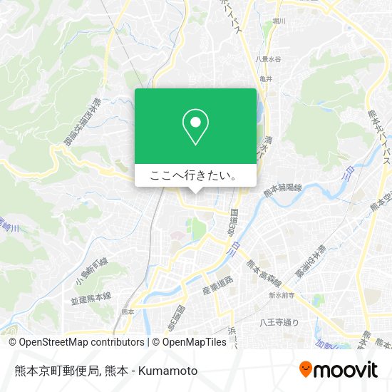 熊本京町郵便局地図