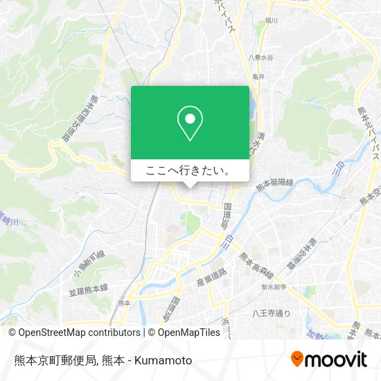 熊本京町郵便局地図