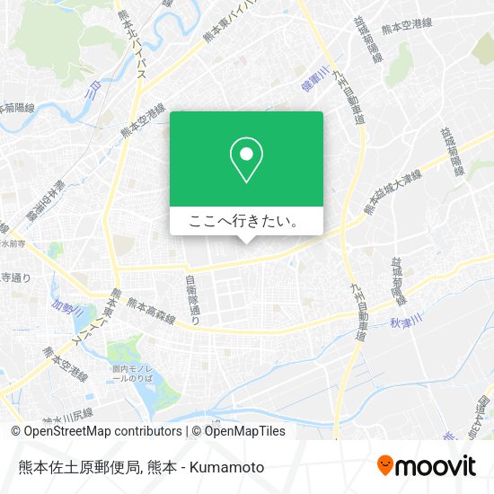 熊本佐土原郵便局地図