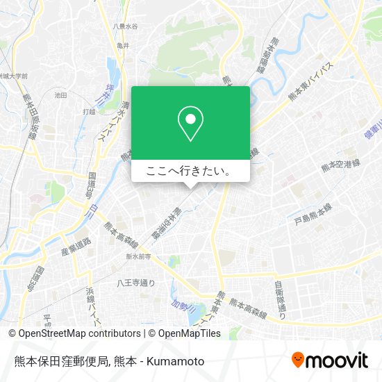熊本保田窪郵便局地図