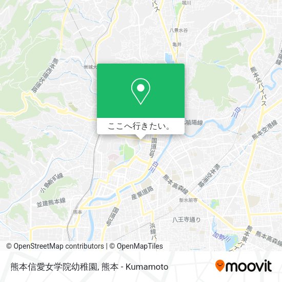熊本信愛女学院幼稚園地図