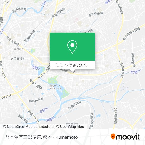 熊本健軍三郵便局地図