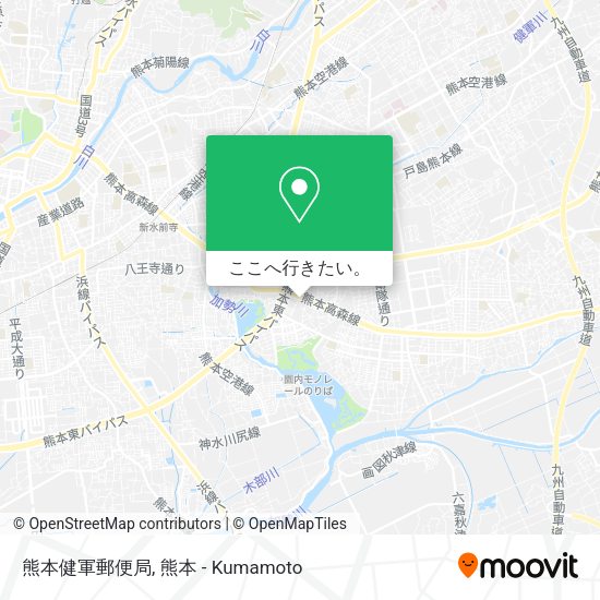 熊本健軍郵便局地図