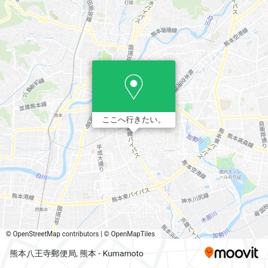 熊本八王寺郵便局地図