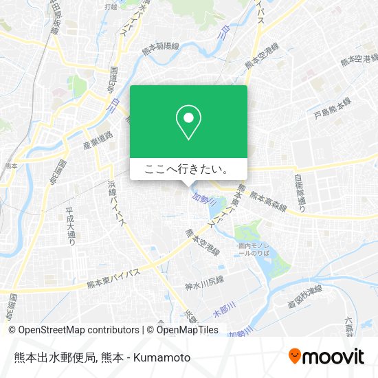 熊本出水郵便局地図