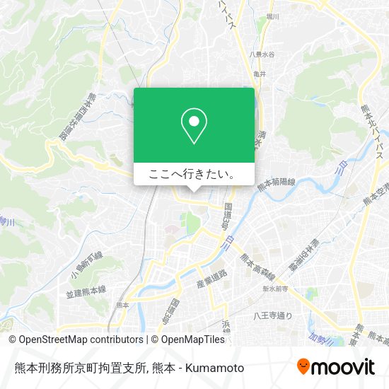 熊本刑務所京町拘置支所地図