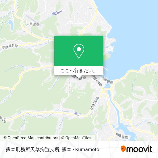 熊本刑務所天草拘置支所地図