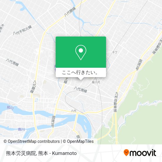 熊本労災病院地図