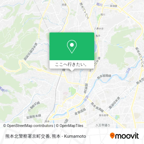熊本北警察署京町交番地図