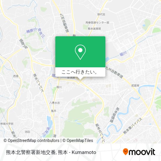 熊本北警察署新地交番地図