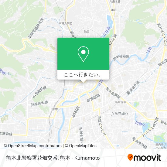 熊本北警察署花畑交番地図