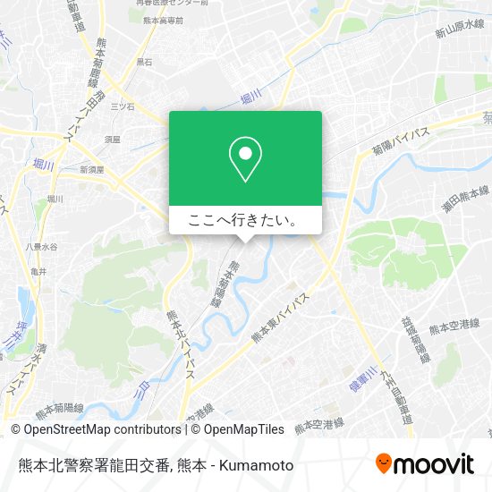 熊本北警察署龍田交番地図