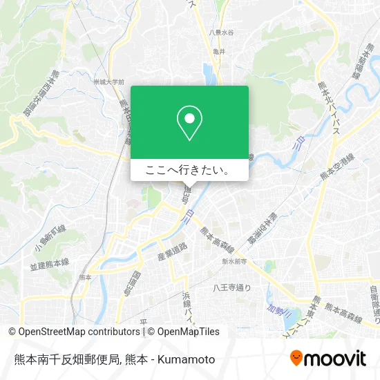 熊本南千反畑郵便局地図