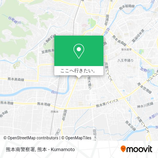 熊本南警察署地図