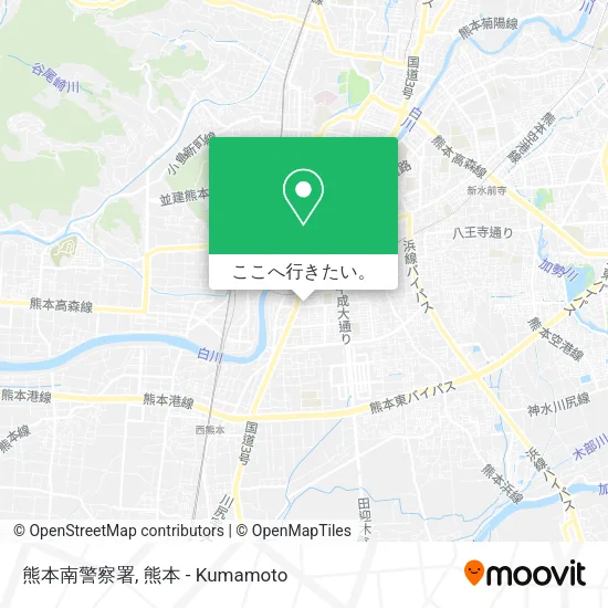 熊本南警察署地図
