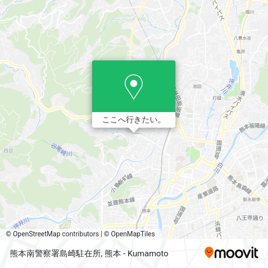 熊本南警察署島崎駐在所地図