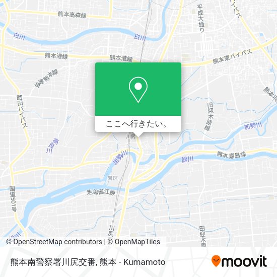 熊本南警察署川尻交番地図