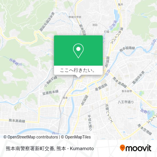 熊本南警察署新町交番地図