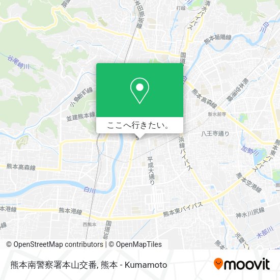 熊本南警察署本山交番地図