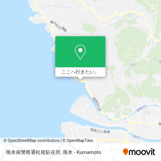 熊本南警察署松尾駐在所地図