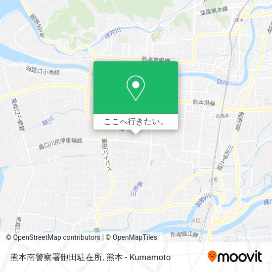 熊本南警察署飽田駐在所地図