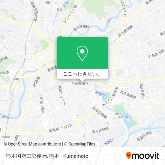 熊本国府二郵便局地図