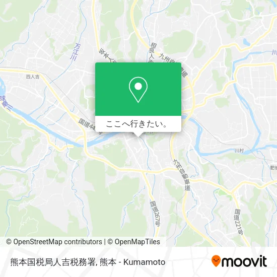 熊本国税局人吉税務署地図