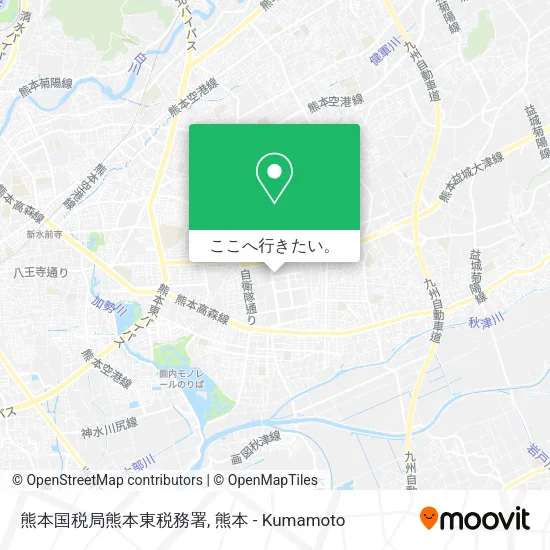 熊本国税局熊本東税務署地図