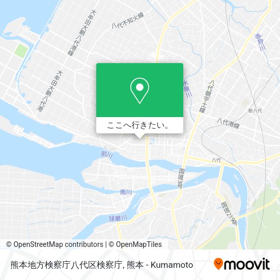 熊本地方検察庁八代区検察庁地図