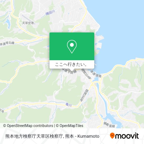 熊本地方検察庁天草区検察庁地図