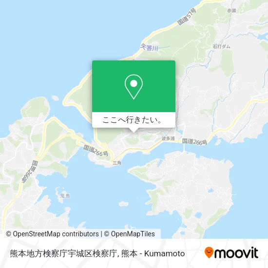 熊本地方検察庁宇城区検察庁地図