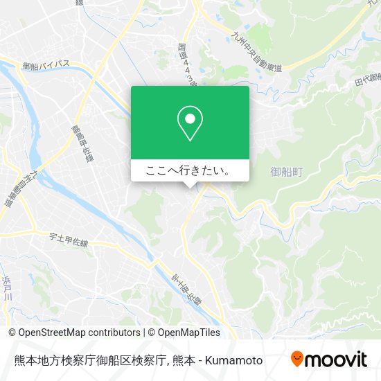 熊本地方検察庁御船区検察庁地図