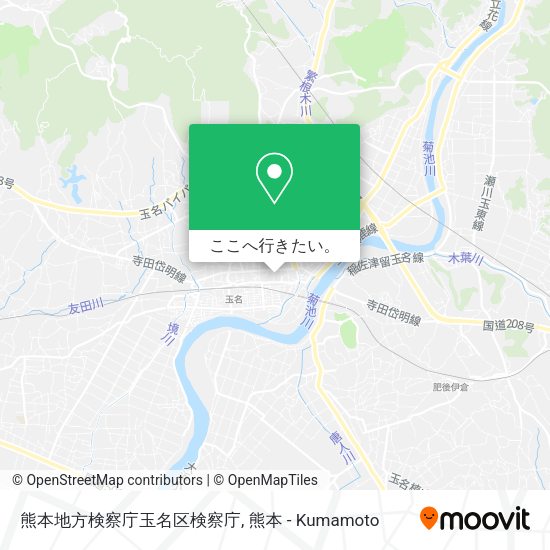 熊本地方検察庁玉名区検察庁地図
