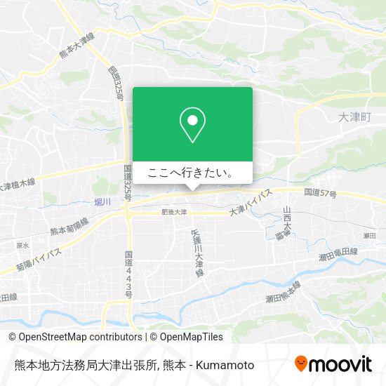 熊本地方法務局大津出張所地図
