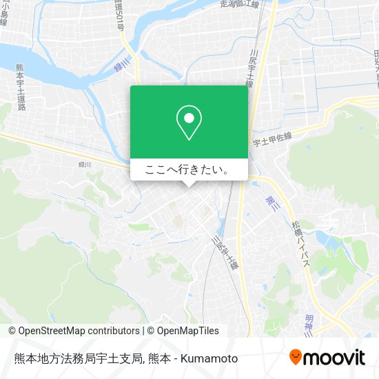 熊本地方法務局宇土支局地図