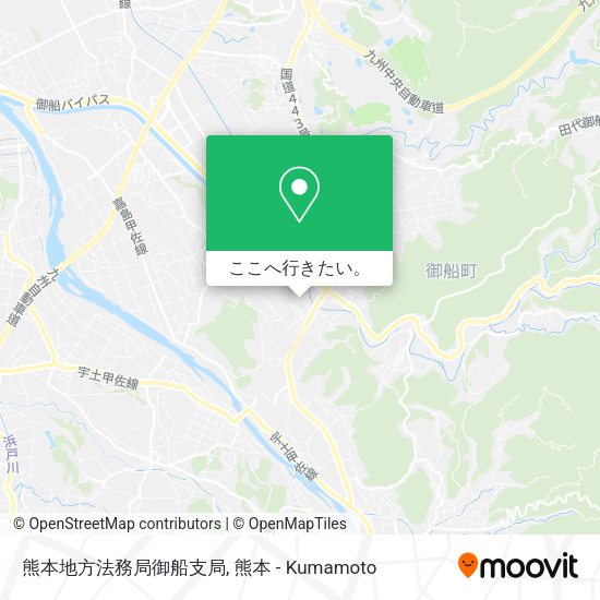 熊本地方法務局御船支局地図