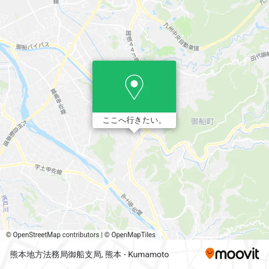 熊本地方法務局御船支局地図