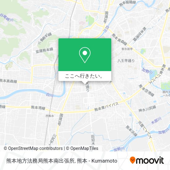 熊本地方法務局熊本南出張所地図